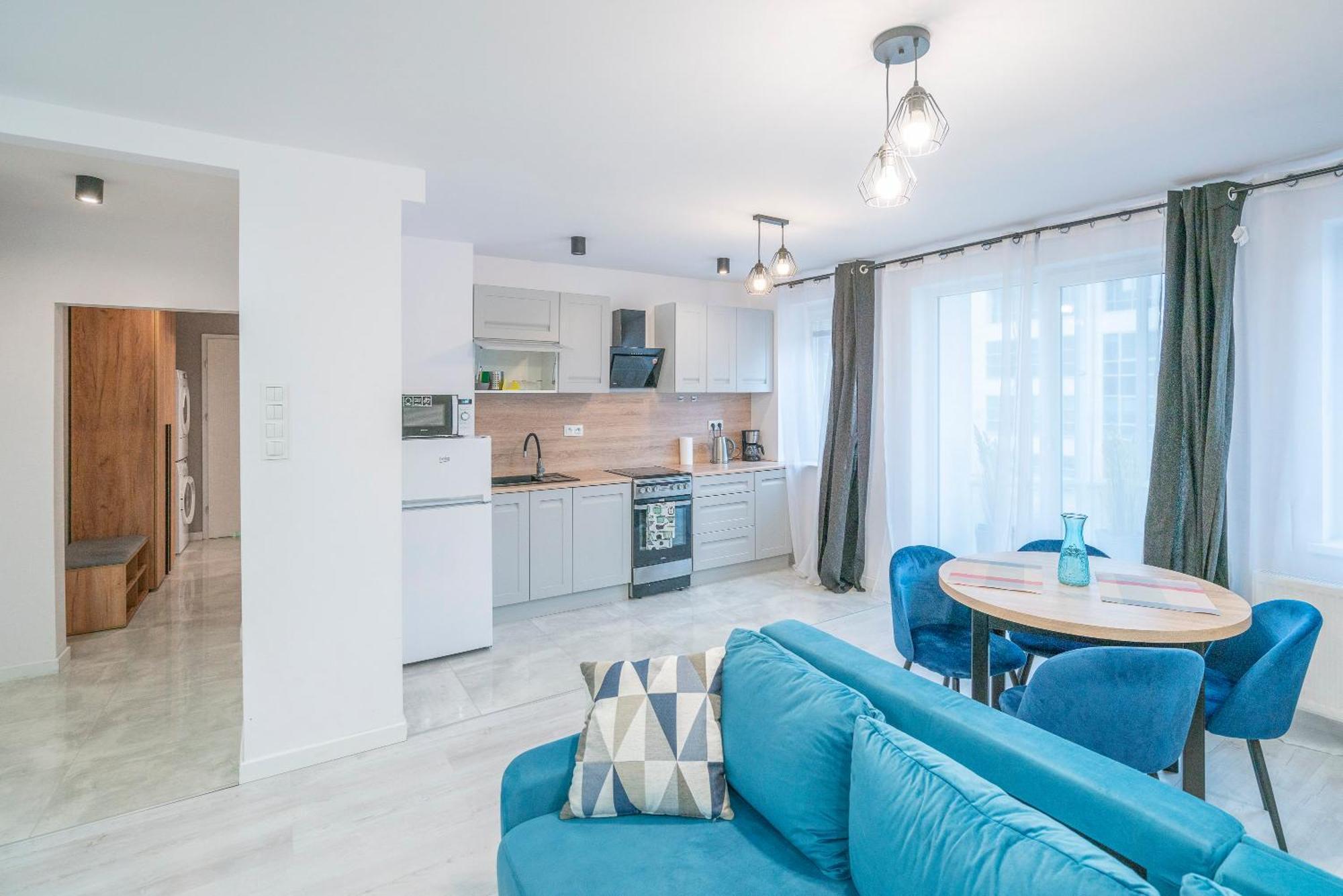 Stylowy Apartament Blue Self Check In 24H Wroclaw Dış mekan fotoğraf